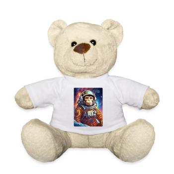 Affe im Weltall 1.3 - Teddy - Weiß - Vorne