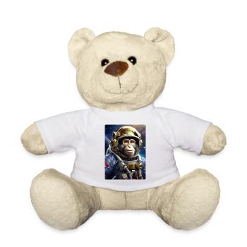 Affe im Weltall 1.6 - Teddy - Weiß - Vorne