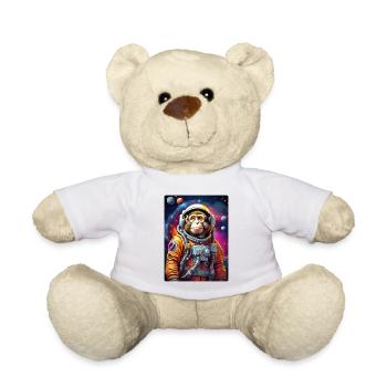 Affe im Weltall 1.7 - Teddy - Weiß - Vorne