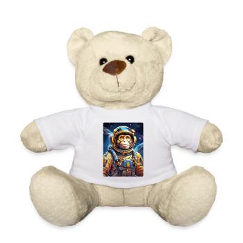 Affe im Weltall 1.8 - Teddy - Weiß - Vorne