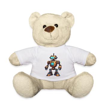 Robot / Machine / AI / Technology / Mechanics - Teddy Bear - white - Front
