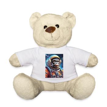Gorilla im Weltall 1.1 - Teddy - Weiß - Vorne