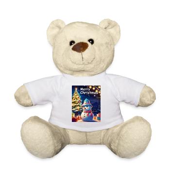 Conception de bonhomme de neige de Noël 1.5 - Nounours - blanc - Devant