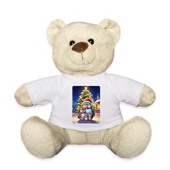 Weihnachten Pinguin Familie 1.6 - Teddy - Weiß - Vorne