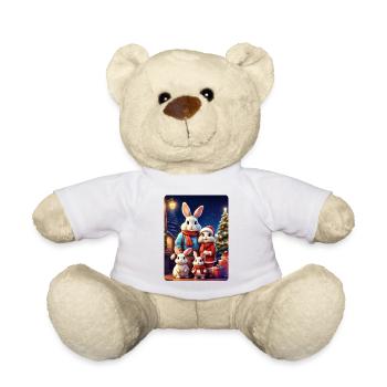 Weihnachten Hasen Familie 1.9 - Teddy - Weiß - Vorne