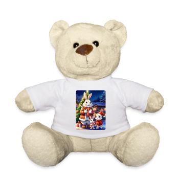 Weihnachten Hasen Familie 1.7 - Teddy - Weiß - Vorne