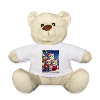 Famille de chats de Noël 1.9 - Nounours - blanc - Devant