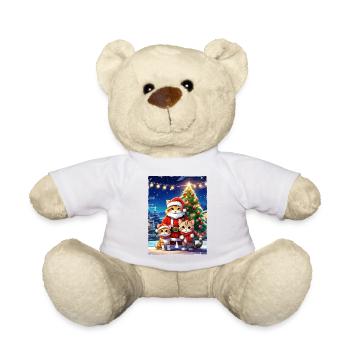 Famille de chats de Noël 1.5 - Nounours - blanc - Devant