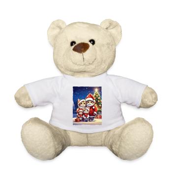 Famille de chats de Noël 1.4 - Nounours - blanc - Devant