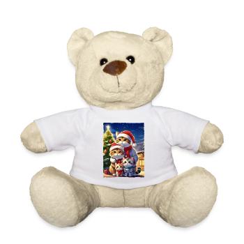 Famille de chats de Noël 1.11 - Nounours - blanc - Devant