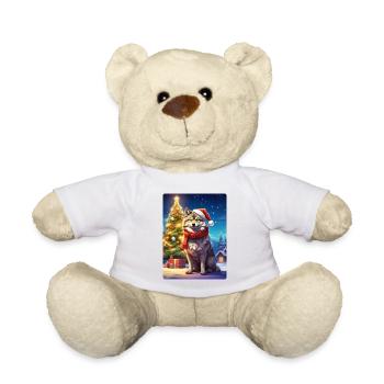 Weihnachten Wolf 1.8 - Teddy - Weiß - Vorne