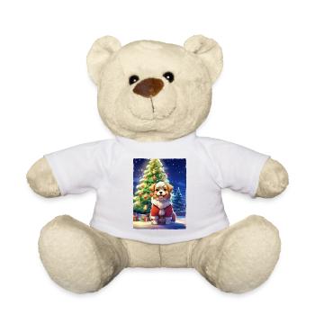 Christmas Dog 1.4 - Teddy Bear - white - Front