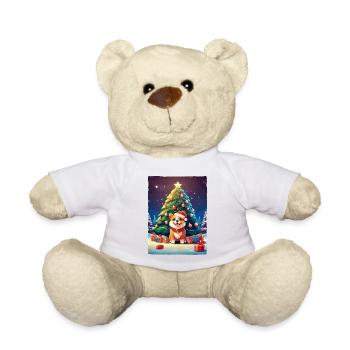 Christmas Dog 1.5 - Teddy Bear - white - Front