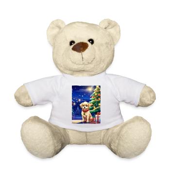 Christmas Dog 1.7 - Teddy Bear - white - Front