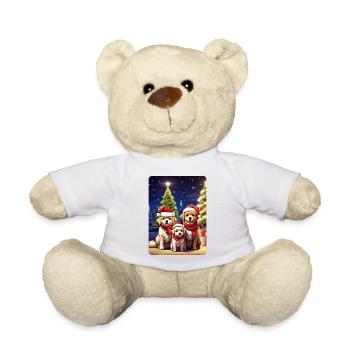 Famille de chiens de Noël 1.3 - Nounours - blanc - Devant