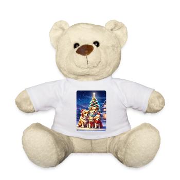 Famille de chiens de Noël 1.5 - Nounours - blanc - Devant