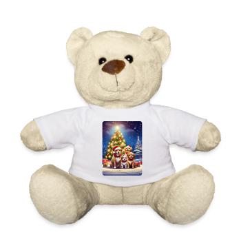 Famille de chiens de Noël 1.6 - Nounours - blanc - Devant