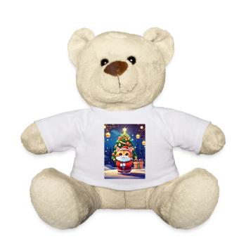Chat de Noël 1.5 - Nounours - blanc - Devant