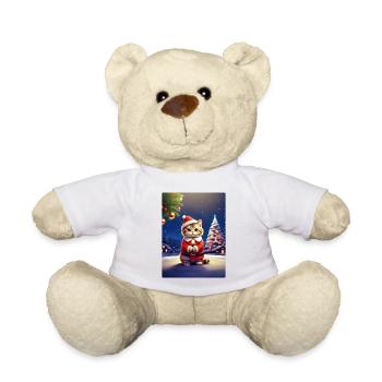 Chat de Noël 1.6 - Nounours - blanc - Devant
