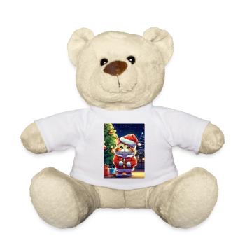 Chat de Noël 1.4 - Nounours - blanc - Devant