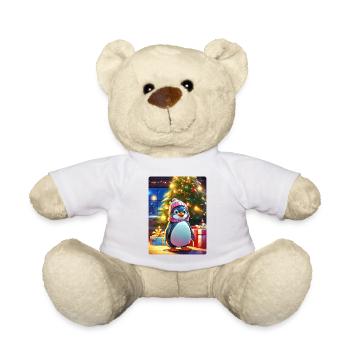 Christmas Penguin 1.4 - Teddy Bear - white - Front