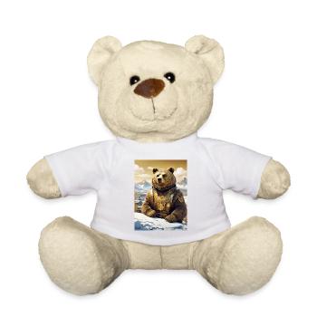 Steampunk Winter Landscape Bear 1.11 - Teddy Bear - white - Front