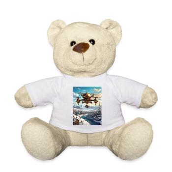 Steampunk Winter Landscape Drone 1.1 - Teddy Bear - white - Front