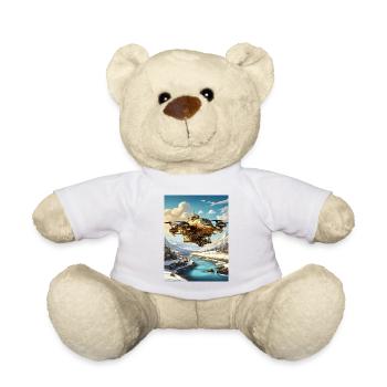 Steampunk Winter Landscape Drone 1.2 - Teddy Bear - white - Front