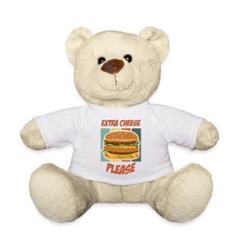 Extra Käse, bitte - Burger - Teddy - Weiß - Vorne