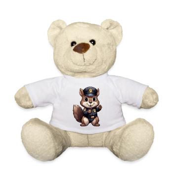 Policier écureuil - Nounours - blanc - Devant