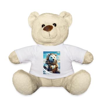 Steampunk Winter Landscape Polar Bear 1.3 - Teddy Bear - white - Front