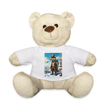 Steampunk paysage d’hiver Dino 1.10 - Nounours - blanc - Devant