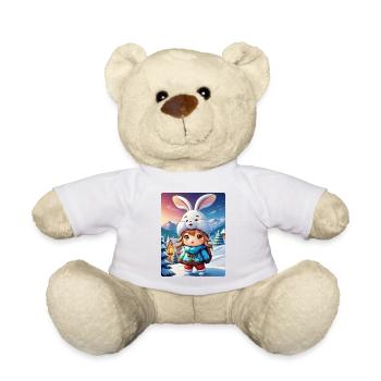 Anime Winterlandschaft Hase 1.8 - Teddy - Weiß - Vorne