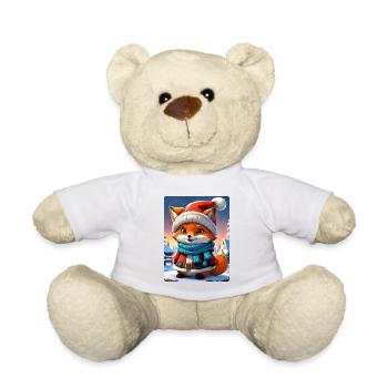Anime Winterlandschaft Fuchs 1.7 - Teddy - Weiß - Vorne