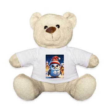 Anime Winterlandschaft Eule 1.5 - Teddy - Weiß - Vorne