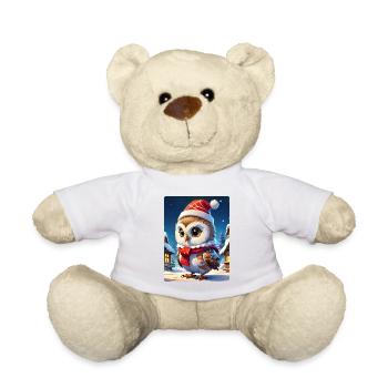 Anime Winterlandschaft Eule 1.8 - Teddy - Weiß - Vorne
