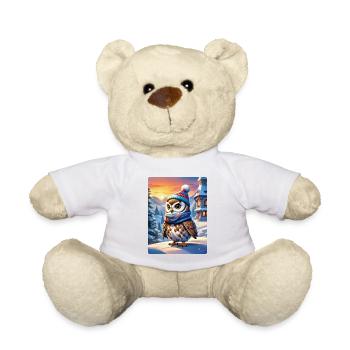 Anime Winterlandschaft Eule 1.9 - Teddy - Weiß - Vorne