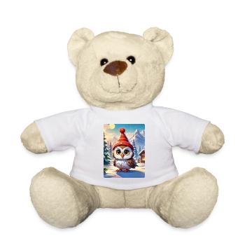 Anime Winterlandschaft Eule 1.7 - Teddy - Weiß - Vorne