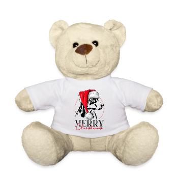 Père Noël Appenzeller Chien de montagne Joyeux Noël Chiens - Nounours - blanc - Devant