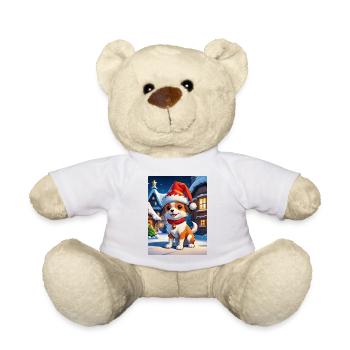 Anime Winter Landscape Dog 1.4 - Teddy Bear - white - Front