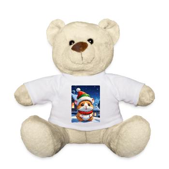 Hamster paysage d’hiver anime 1.1 - Nounours - blanc - Devant
