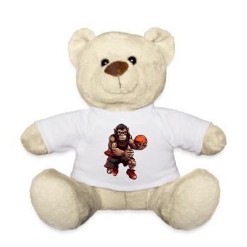 Basketball Schimpanse - Teddy - Weiß - Vorne