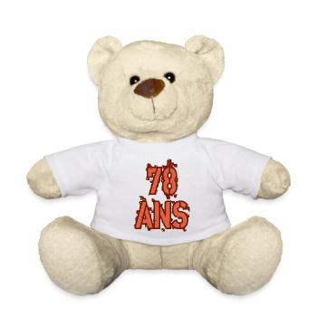 78 ANS - Nounours - blanc - Devant