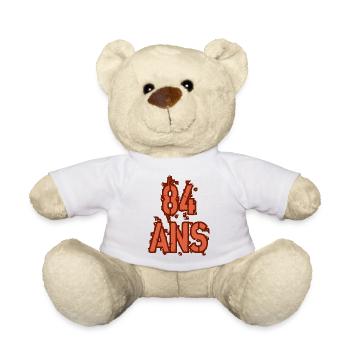84 ANS - Nounours - blanc - Devant