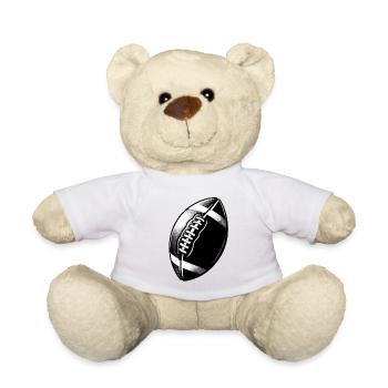 American football - Teddy Bear - white - Front