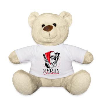 Père Noël Chihuahua Joyeux Noël Chiens Wilsigns - Nounours - blanc - Devant