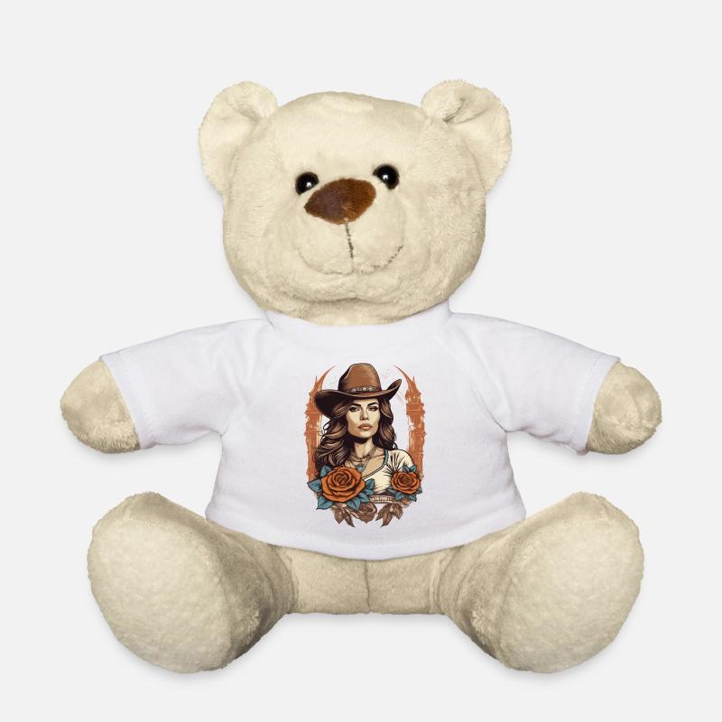 Western Girl - Teddy - Weiß