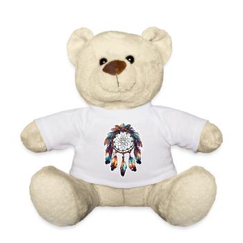Dreamcatcher / Spiritual / Esotericism / Culture - Teddy Bear - white - Front