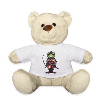 Grenouille samouraï - Nounours - blanc - Devant