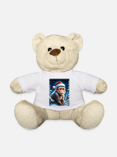 Winter Landscape Monkey 1.15 - Teddy Bear - white
